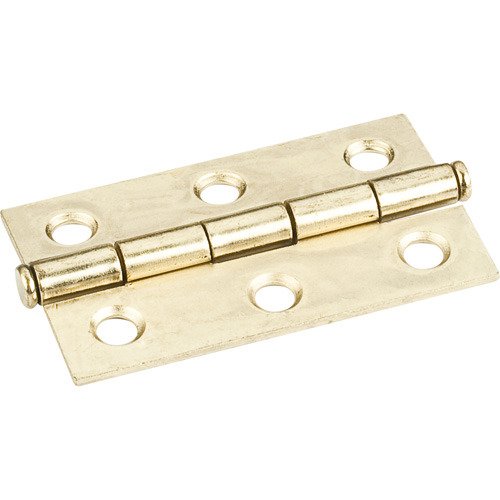 2-1/2" x 1-1/2" Swaged Butt Hinge in Polished Brass