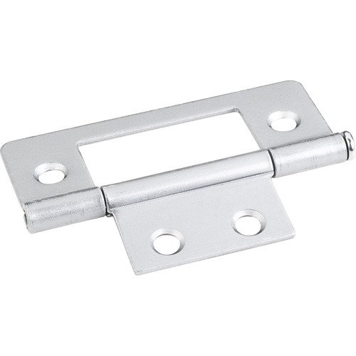 4 Hole 3" Loose Pin Non-mortise Hinge in Brushed Chrome