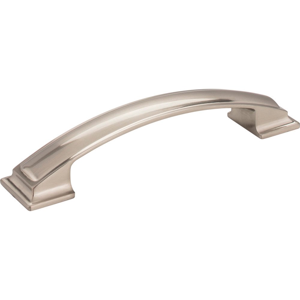 128mm Centers Pillow Cabinet Pull in Satin Nickel