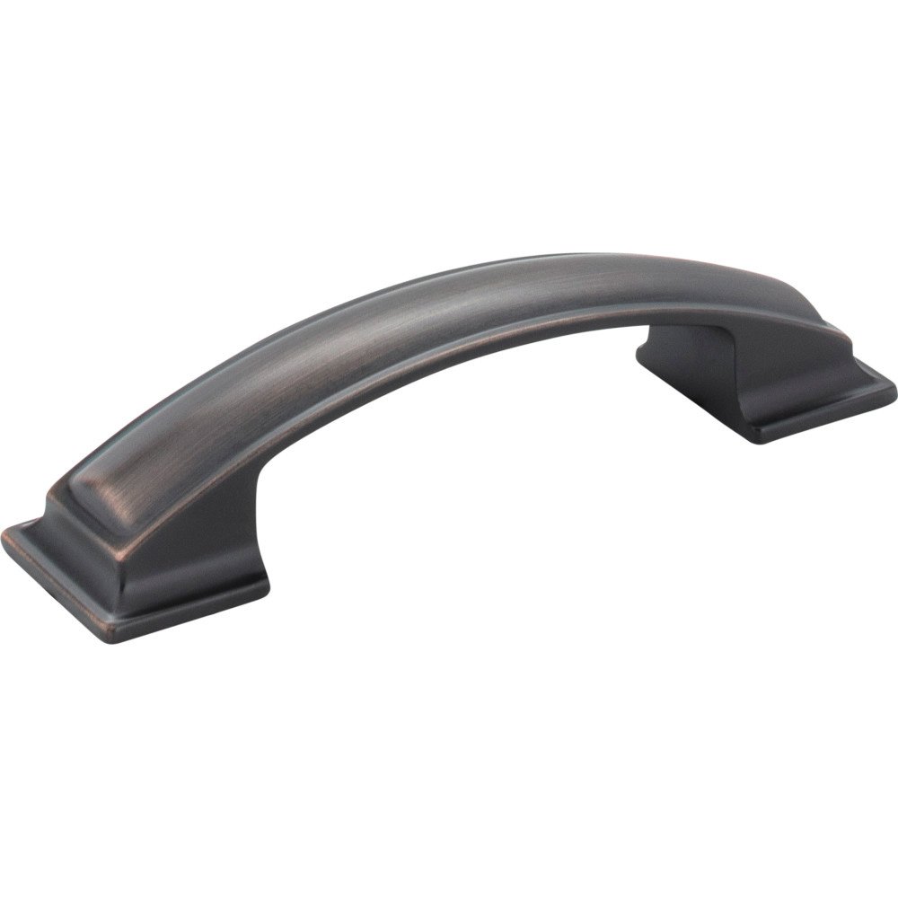96mm Centers Pillow Cabinet Pull in Brushed Oil Rubbed Bronze