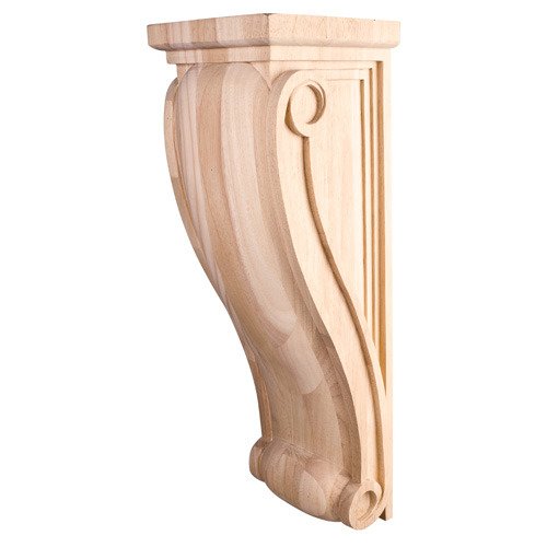 Large Neo Gothic Traditional Corbel in Rubberwood Wood