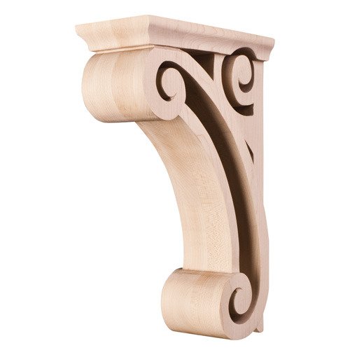 3" x 10" x 6 5/8" Open Space Traditional Corbel in Cherry Wood