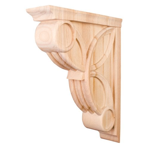 14" Celtic Weave Art Deco Corbel in Hard Maple Wood