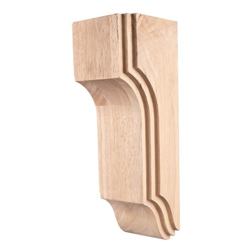 14" Stacked Arts & Crafts Corbel in Cherry Wood