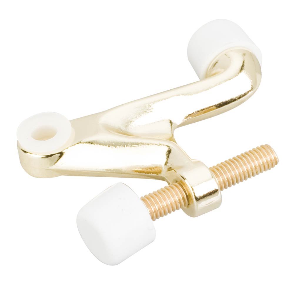 Hinge Pin Door Stop in Polished Brass