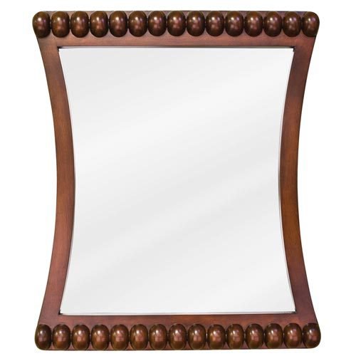 24" x 28" Mirror in Rosewood with Beveled Accents and Beveled Glass