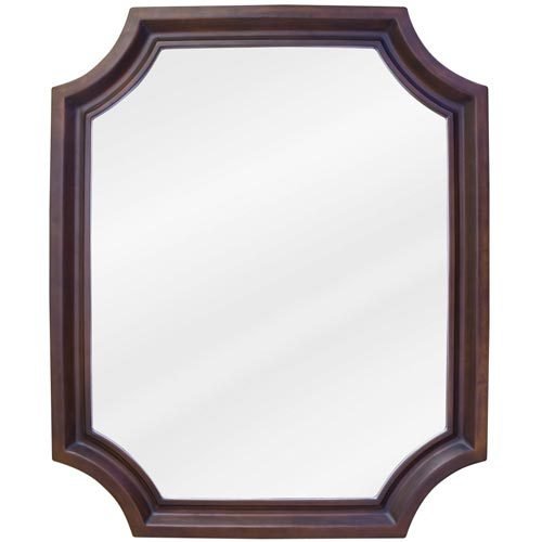 22" x 27" Mirror in Toffee with Beveled Glass