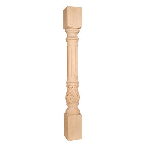 Acanthus Traditional Post in Cherry Wood