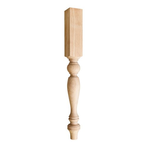 Smooth Traditional Post in Maple Wood