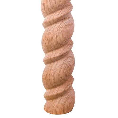 96" x 2-1/2" Beaded Rope Moulding Half Round in Cherry Wood