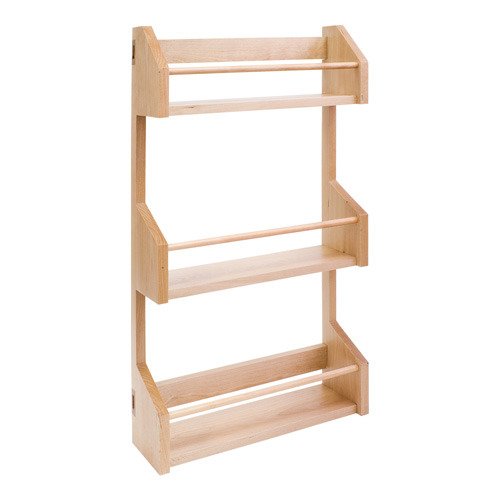 Spice Rack for 21" Wall Cabinet in Plywood Wood