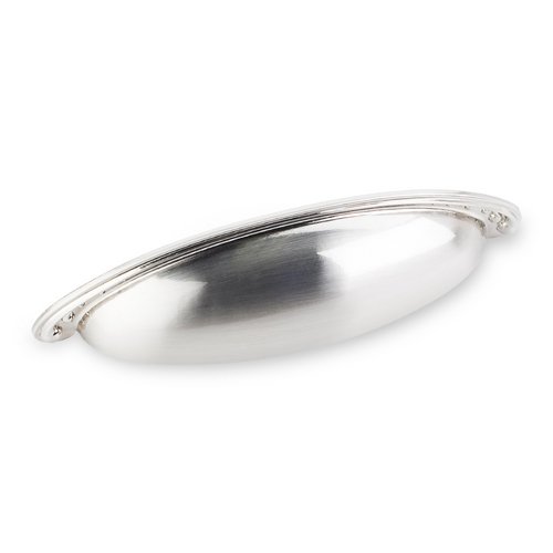 3 3/4" Centers Nouveau Cup Pull in Satin Nickel