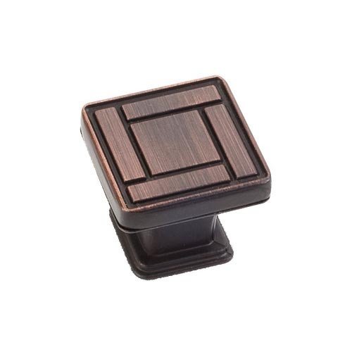 1 1/8" Arts & Crafts Knob in Brushed Oil Rubbed Bronze