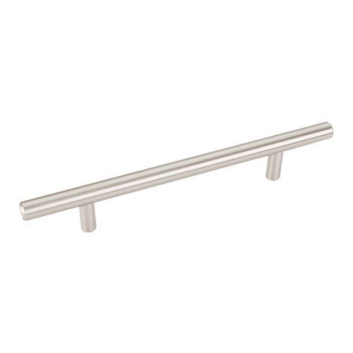 5" Centers Stainless Steel Hollow Bar Pull with Beveled Ends in Stainless Steel
