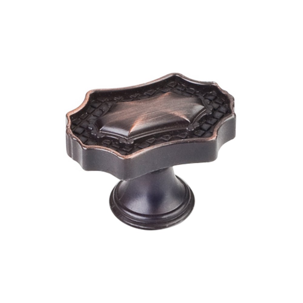 1 9/16" Oval Baroque Knob in Brushed Oil Rubbed Bronze