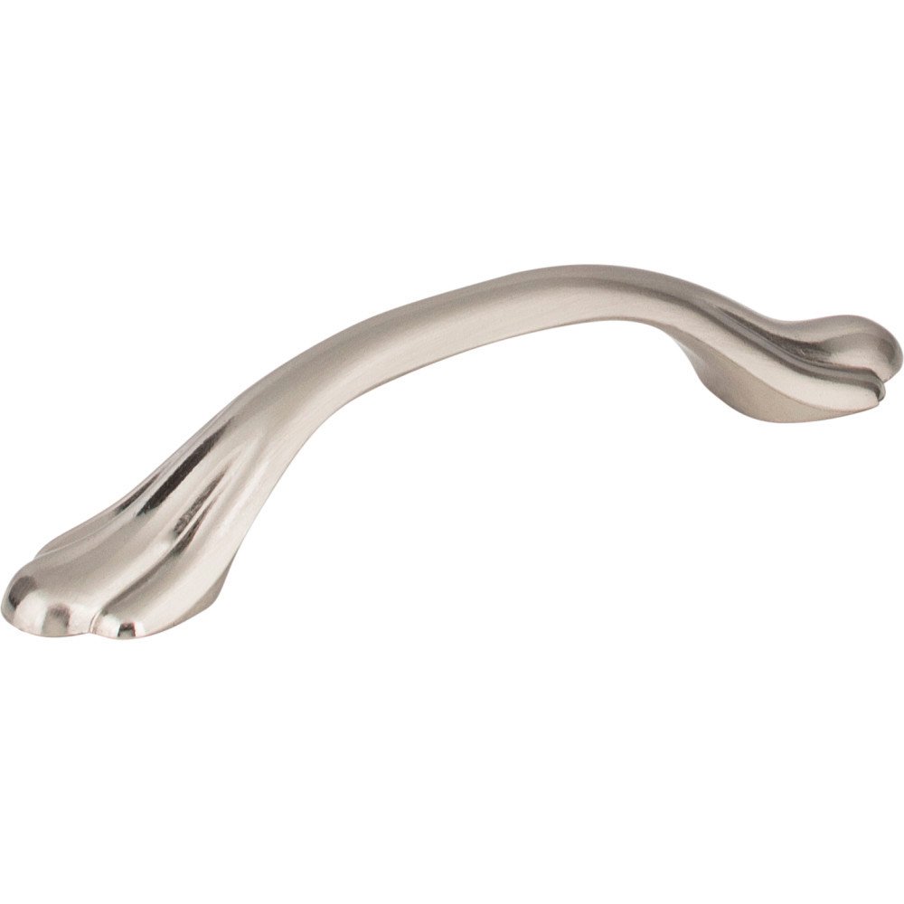 3" Centers Footed Pull in Satin Nickel