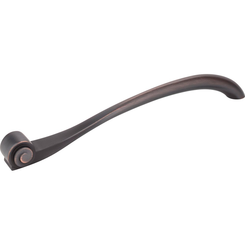12" Centers Scroll Appliance Pull in Brushed Oil Rubbed Bronze