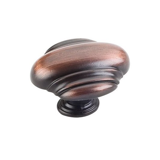 1 5/8" Oblong Knob in Brushed Oil Rubbed Bronze