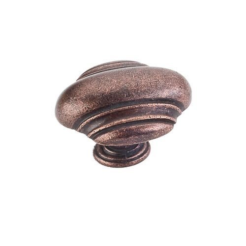1 5/8" Oblong Knob in Distressed Oil Rubbed Bronze
