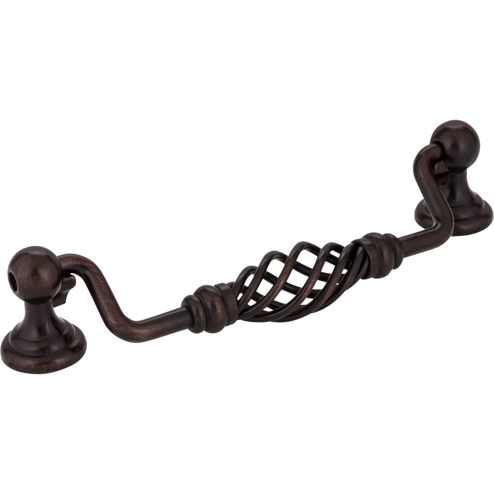 5" Centers Twisted Iron Pull in Brushed Oil Rubbed Bronze