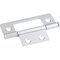 Hardware Resources - (50 PACK) 4 Hole 3" Loose Pin Non-mortise Hinge in Brushed Chrome