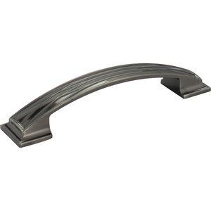 Jeffrey Alexander by Hardware Resources - Aberdeen - 128mm Centers Lined Cabinet Pull in Brushed Black Nickel