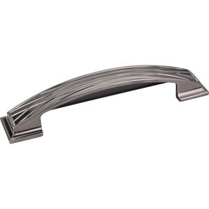 Jeffrey Alexander by Hardware Resources - Aberdeen - 128mm Centers Lined Cup Cabinet Pull in Brushed Black Nickel