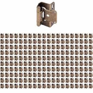 Hardware Resources - (200 PACK) 1/2" Overlay, Half Wrap 3 Hole in Burnished Brass