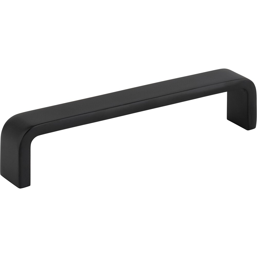 128mm Centers Square Asher Cabinet Pull in Matte Black