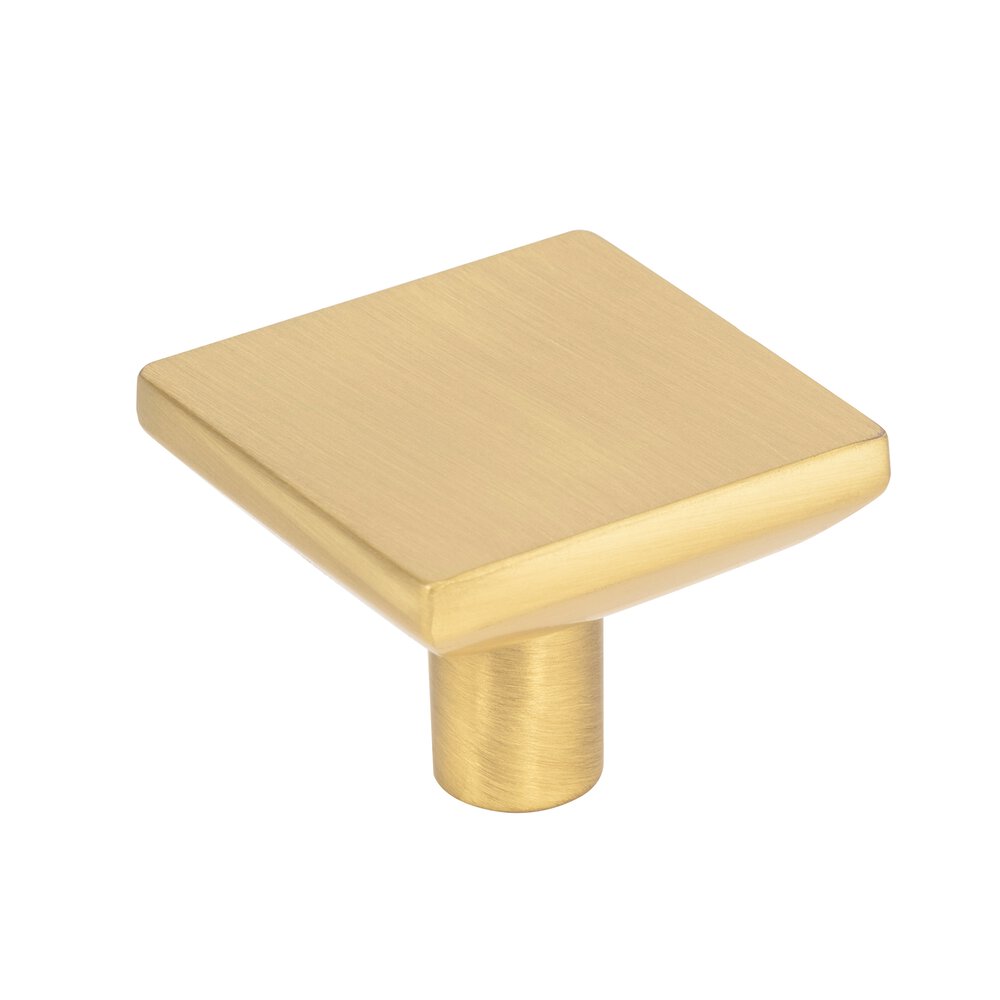 1-5/8" Square Knob in Brushed Gold