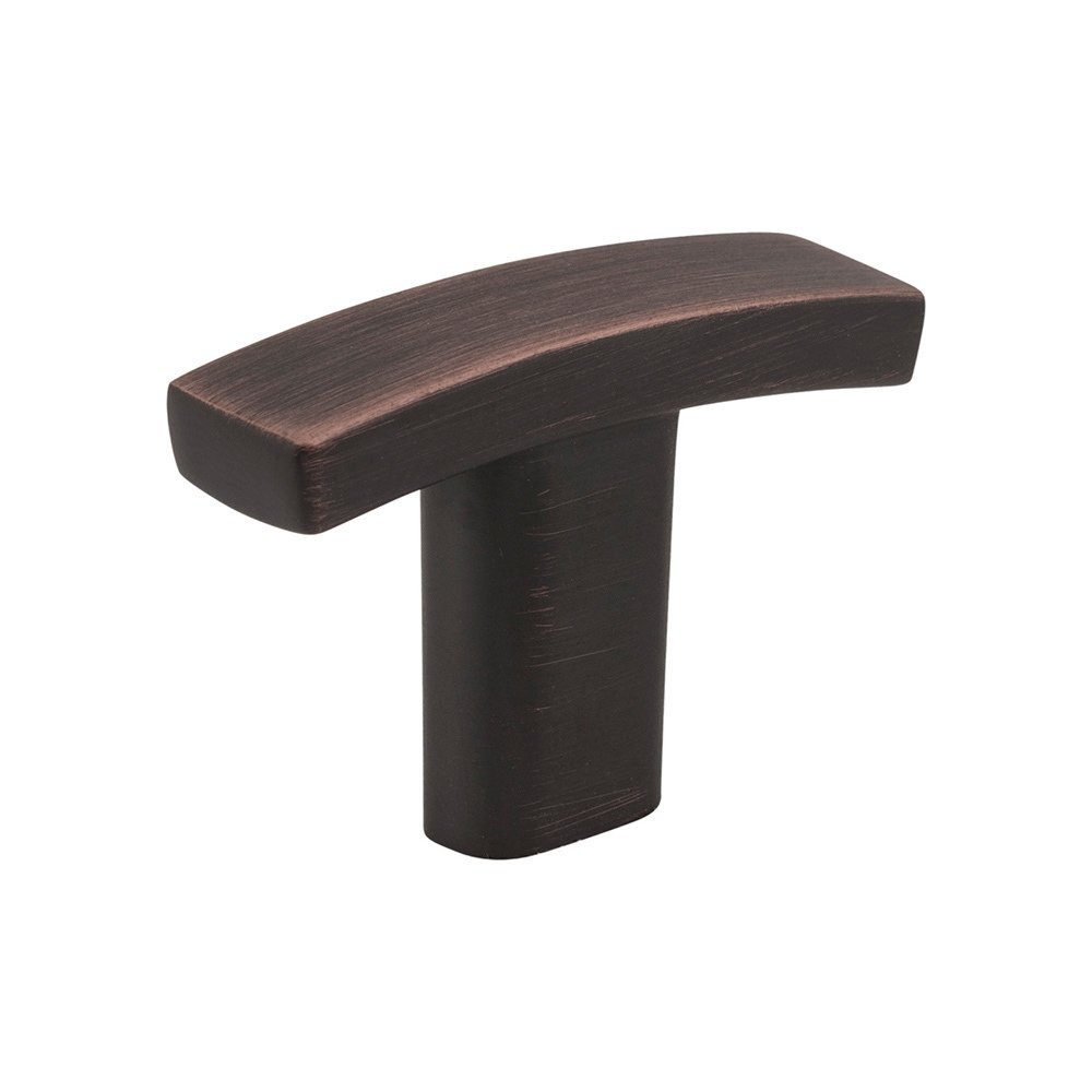 1 1/2" Long "T" Cabinet Knob in Brushed Oil Rubbed Bronze