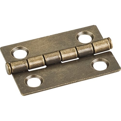 1-1/2" x 1-1/16" Butt Hinge in Brushed Antique Brass