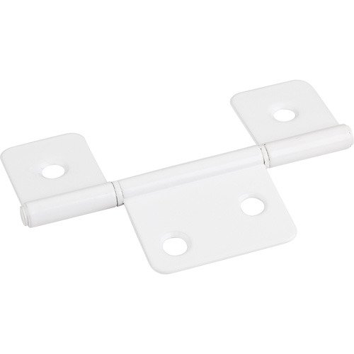 3-1/2" Three Leaf Non Mortise Hinge in Bright White