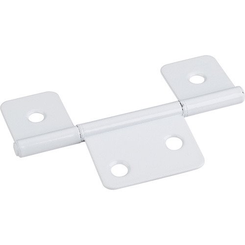 3-1/2" Three Leaf Non Mortise Hinge in White