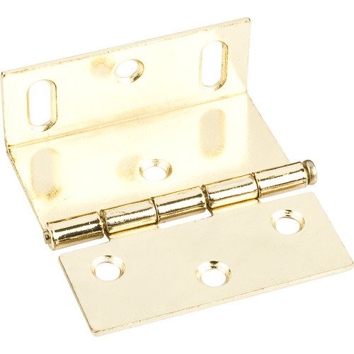 2-1/2" Wrap Around with Large Slotted Holes in Polished Brass