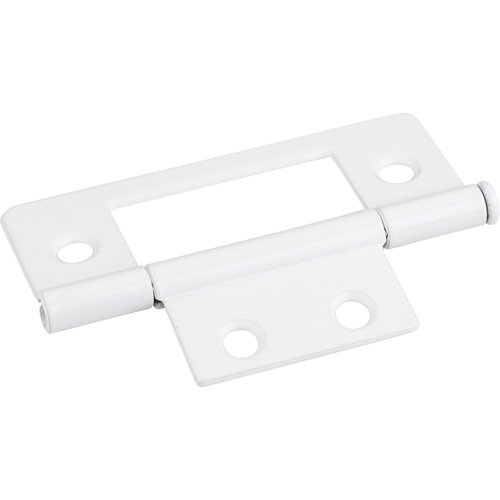 4 Hole 3" Loose Pin Non-mortise Hinge in Bright White