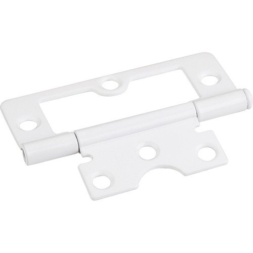 3" Swaged Loose Pin Non-mortise Hinge in Bright White
