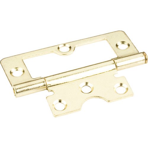 3" Swaged Loose Pin Non-mortise Hinge in Polished Brass