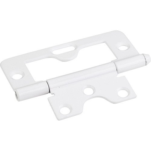 3" Swaged Loose Pin Non-mortise Hinge in Bright White