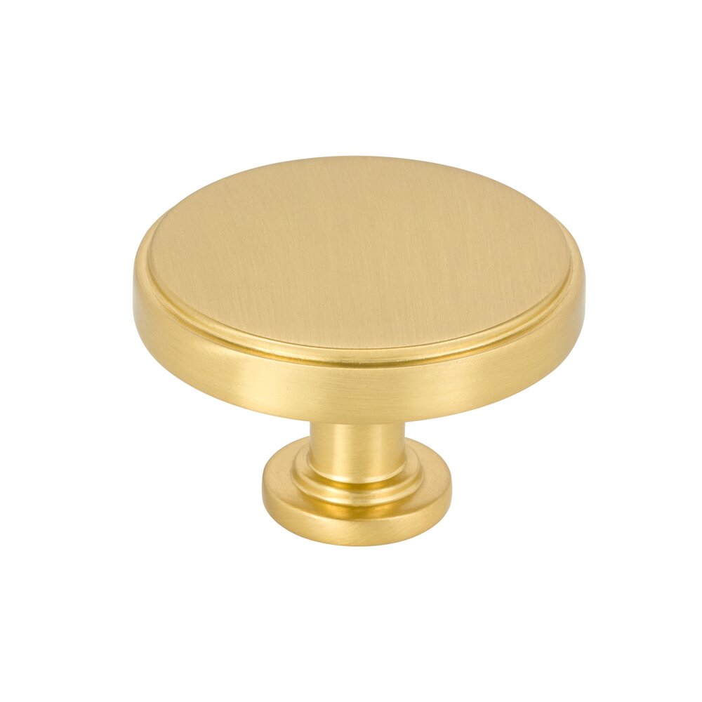 1-3/4" Diameter Knob in Brushed Gold