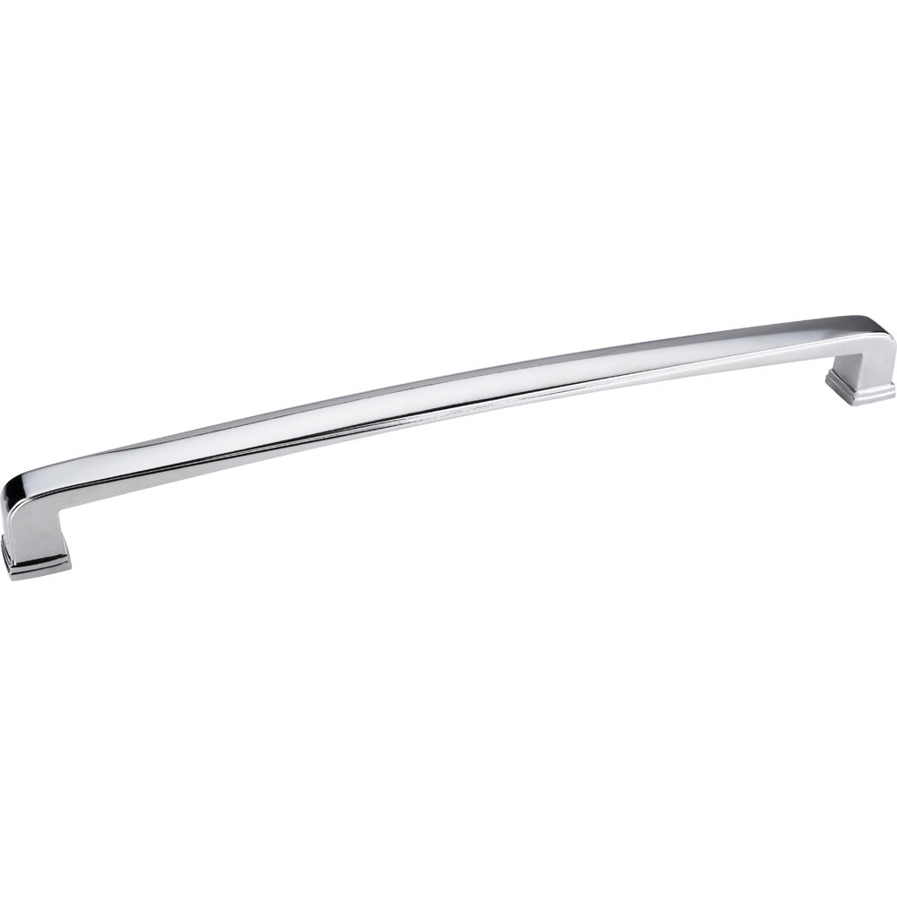 12" Centers Plain Square Appliance Pull in Polished Chrome