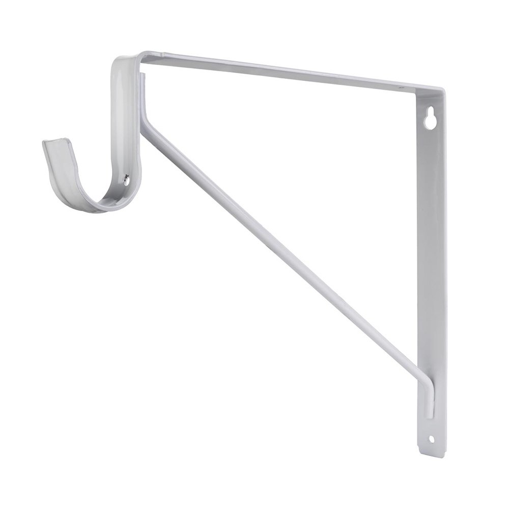 Shelf & Rod Support Bracket for 1516 Series Closet Rods in White