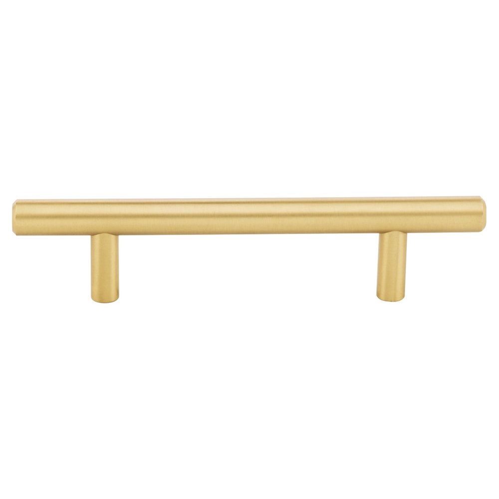 3 3/4" Centers Cabinet Pull in Brushed Gold