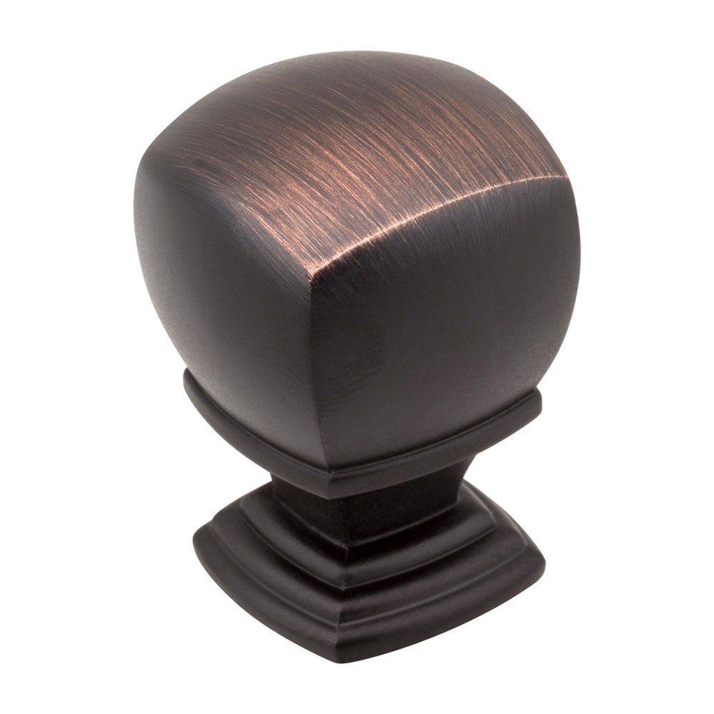 1" Overall Length Cabinet Knob in Brushed Oil Rubbed Bronze