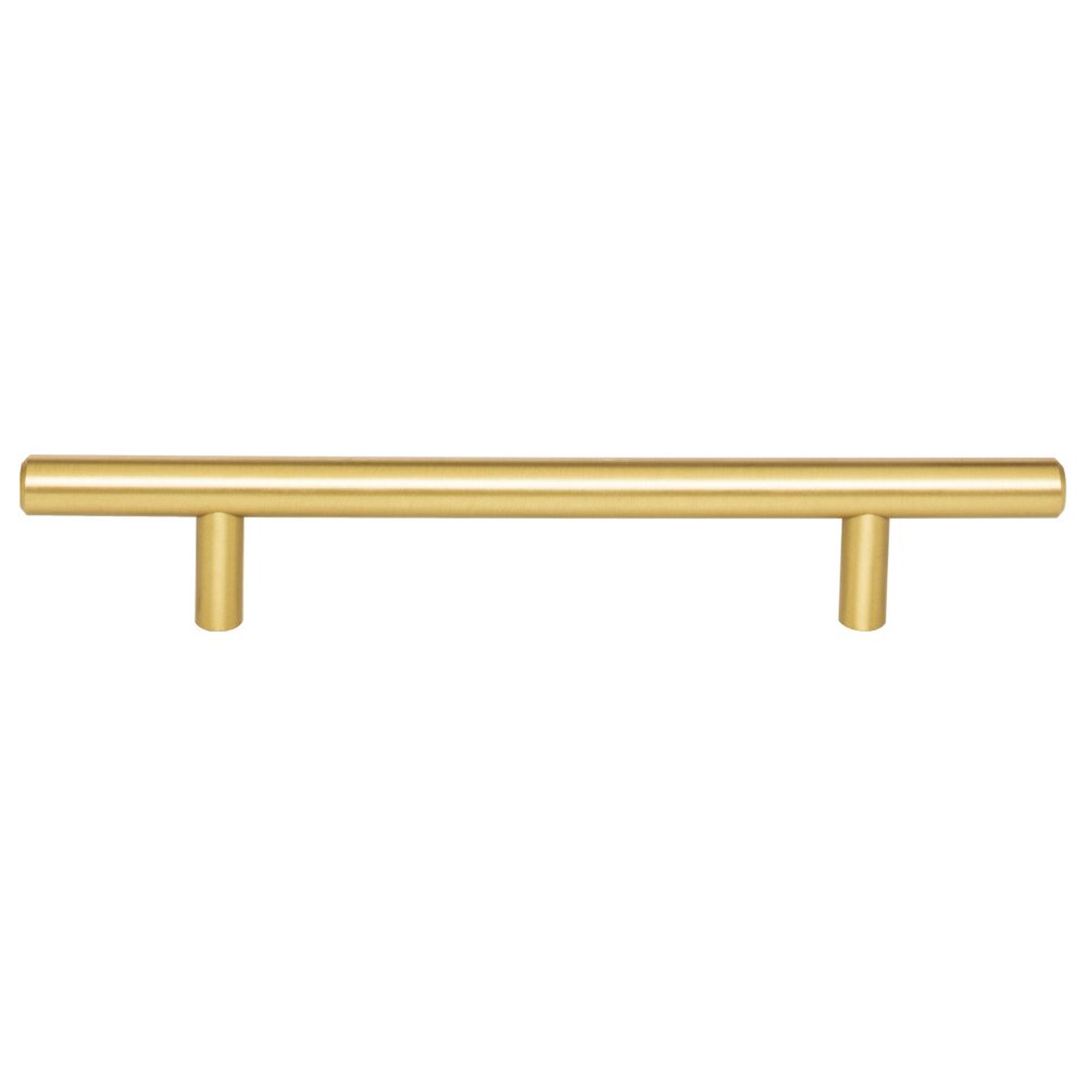 5" Centers Cabinet Pull in Brushed Gold