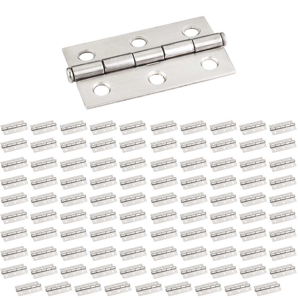 (100 PACK) 2-1/2" x 1-1/2" Swaged Butt Hinge in Stainless Steel