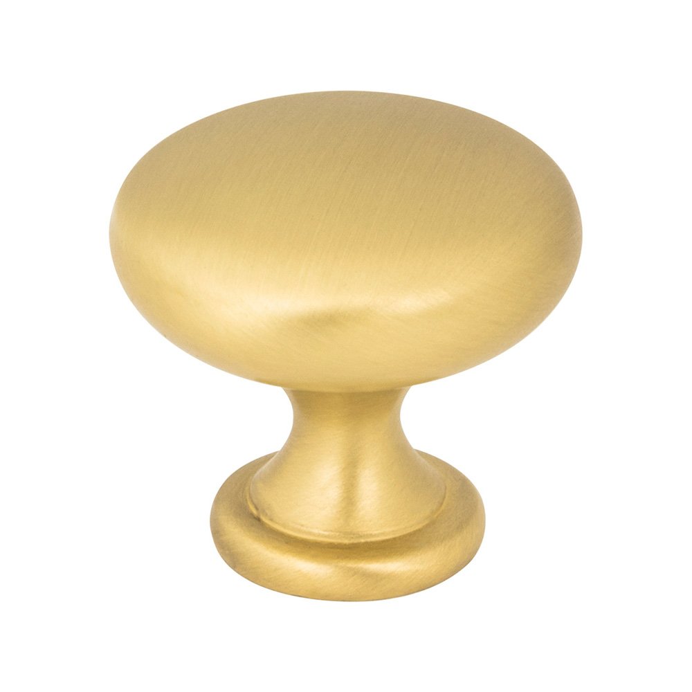 1-3/16" Diameter Cabinet Knob in Brushed Gold