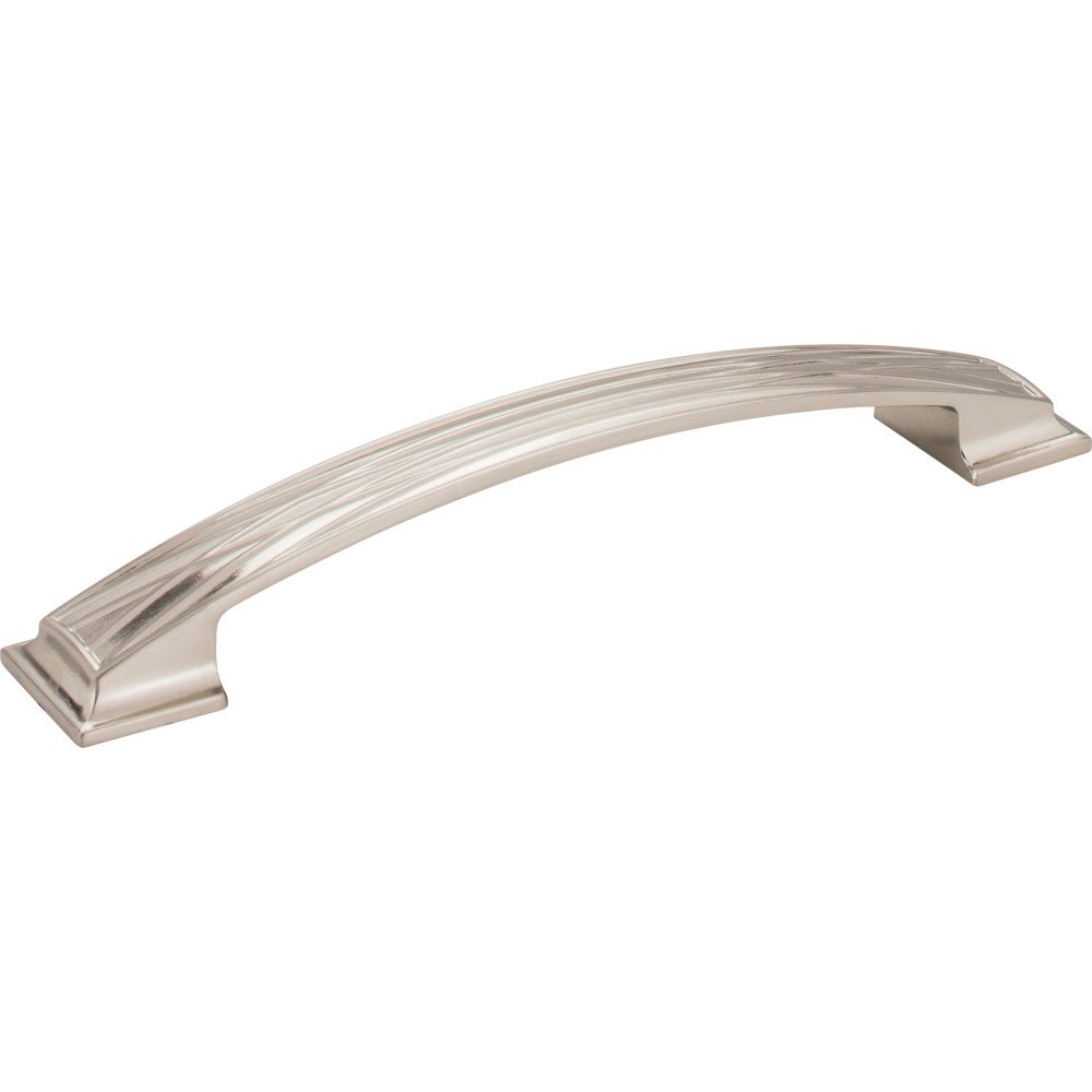 160mm Centers Lined Cabinet Pull in Satin Nickel