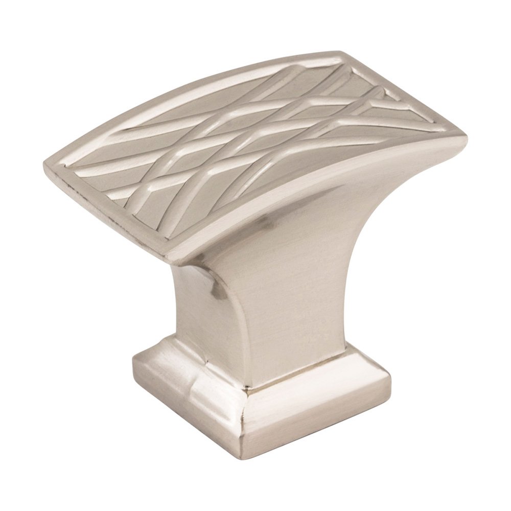 1-1/2" Lined Cabinet Knob in Satin Nickel