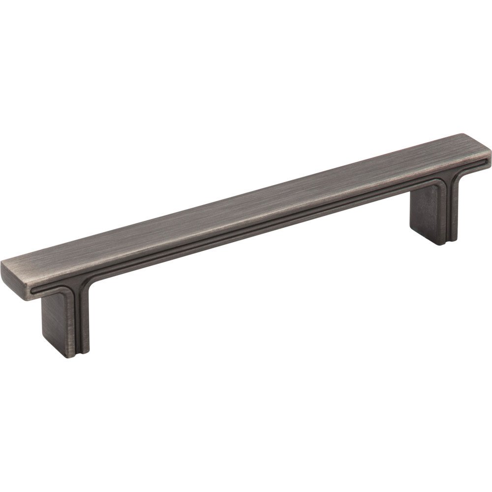 6 3/8" Overall Length Rectangle Cabinet Pull in Brushed Pewter